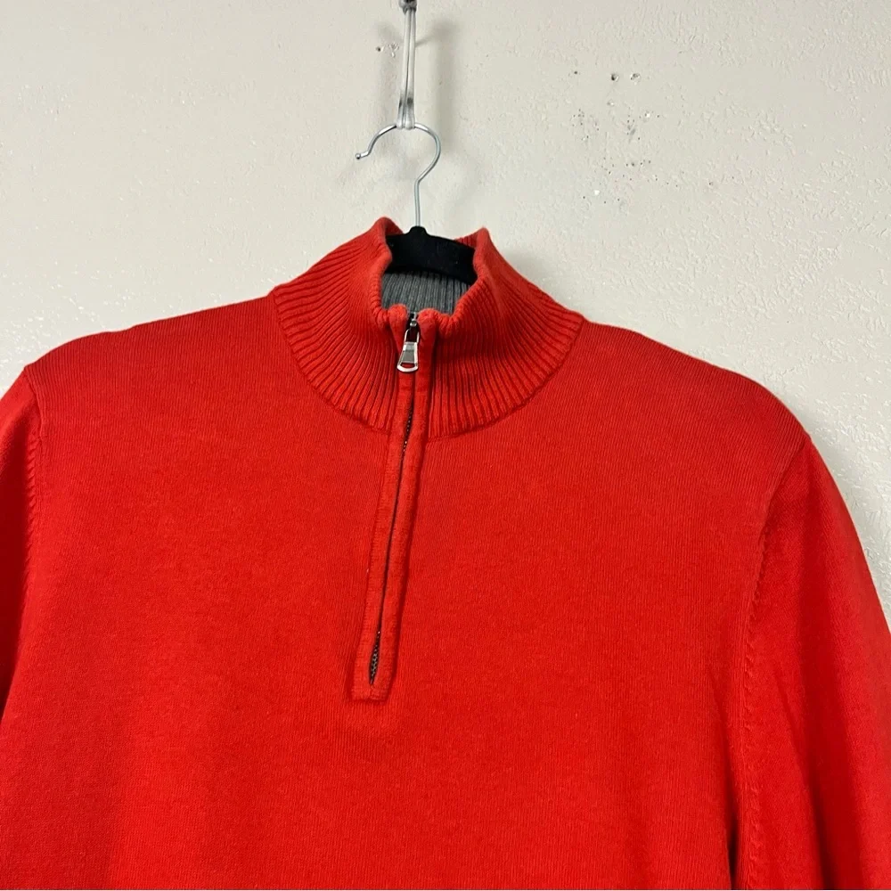 5 for $30 Old Navy Sweatshirt Sweater Pullover Quarter Zip Red Mens‎ Size M